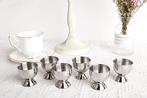Egg Cup Tray Stainless Steel Soft Boiled Egg Cups Holder Stand