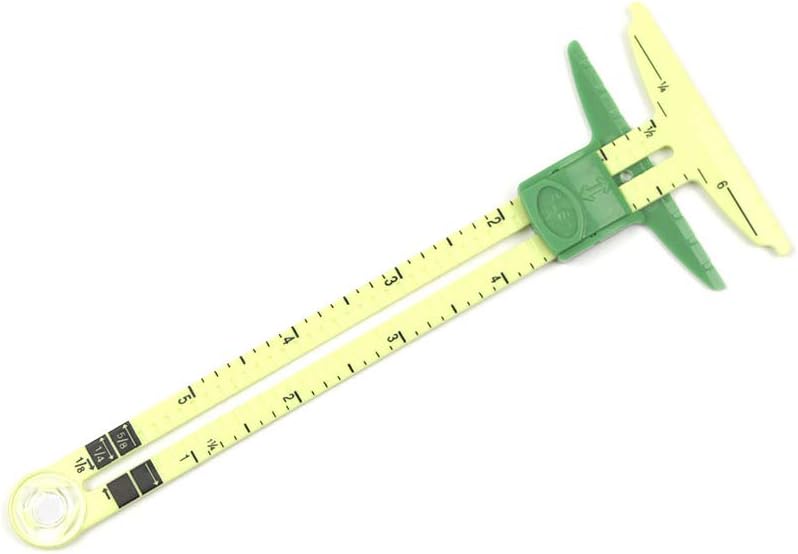 5In1 Sliding Gauge Measuring Sewing Tool Patchwork Tailor Home Indoor
