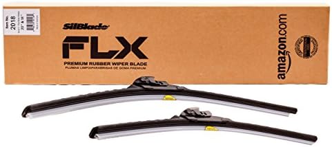 SilBlade FLX 2018 Premium Beam Wiper Blade Set - 20"/18" | Fits various models of Acura, BMW, Cadillac, Chevrolet, Dodge, Eagle, Ford, Geo, Honda, Hyundai, Mazda, Mercury, Nissan