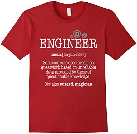 Men's Funny Engineer Definition Trust Me I'm An Engineer T-shirt Medium Cranberry