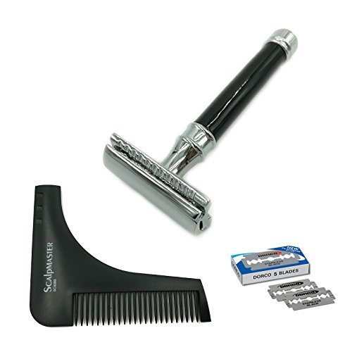 Zeva Double Edge Safety Razor Adjustable With Beard Shaping 
