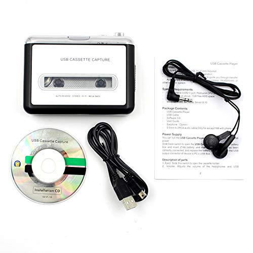 BeesClover Cassette Player USB Walkman Cassette Tape Music Audio a MP3 Converter Player Salva File MP3 su USB Flash/USB…