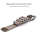 SWEES Metal Bands Compatible Fitbit Charge 2, Milanese Stainless Steel Metal Magnetic Replacement Wristband Small & Large (5.5