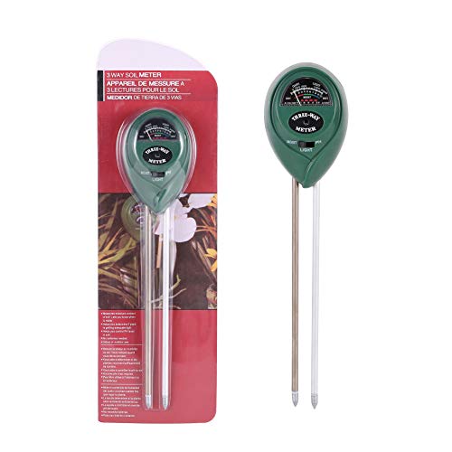 Avikoit Upgraded Soil Moisture Light PH Meter 3 – in – 1 Plant Care Soil Sensor Tester Kit Gardening Test Kits for Home Garden Lawn Farm Herbs Indoor Outdoor (No Battery Needed)