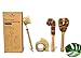 Ecozoi Plant Based Cleaning Brush Set, 4 Piece for Vegetable, and Kitchen Dish Cleaning, Sisal & Coconut Fibers with Bamboo Handles, Zero Waste & Biodegradable Kitchen Brushes