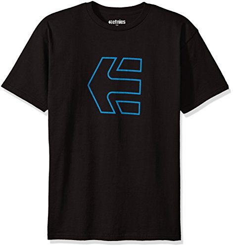 Etnies Men S Icon Outline Short Sleeve T Shirt Black Blue Medium Buy Online In Andorra At Andorra Desertcart Com Productid