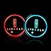 Auto Sport 2PCS LED Cup Holder Mat Pad Coaster with USB Rechargeable Interior Decoration Light Fit Lincoln Accessories