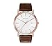 Bulova Men's Brown Leather Strap and White Dial Watch