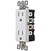 ENERLITES Decorator Receptacle, Wall Outlet with Wall Plate, Tamper-Resistant, Gloss Finish, Residential Grade, 3-Wire, Self-Grounding, 2-Pole, 15A 125V, UL Listed, 61501-TR-WWP, White (10 Pack)