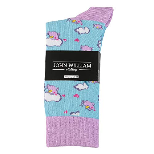 Cool Socks For Men: Mens Funny Dress Socks: Novelty Crazy & Funky Colorful Sock: When Pigs Fly - Thumbnail 3