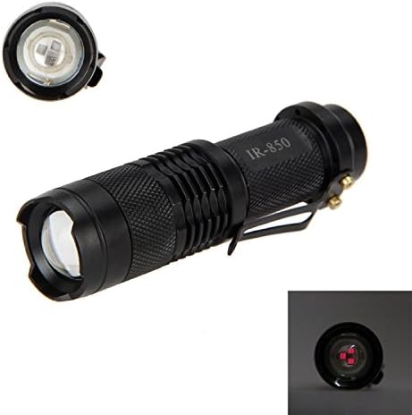 Ekusoft Zoomable Focus 3 Watt 850 nm LED Infrared Radiation IR Lamp Night Vision Handheld Flashlight(Infrared Light Is Invisible to Human Eyes) (IR-850)