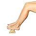 Foot Massager Wooden Roller - Relieve Plantar Fasciitis, Heel & Foot Arch Pain + Foot File Relaxation Gift, Acupressure, Trigger Points, Blood Circulation, Reflexology