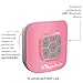 AquaAudio Cubo – Portable Waterproof Bluetooth Speaker with Suction Cup for Showers, Car, etc. - Pairs with All Bluetooth Devices + Siri Compatible - 10 hours Playtime/ Built-in Mic (Pink)