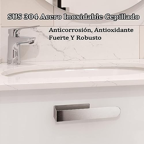 Toallero para Cocina/Toalleros de Baño de Pared, Toallero para Baño manos, Toalleros sin Taladrar, Toallero Adhesivo, Accesorios para Baño, Adecuado para Baños y Cocinas y Papel de Baño（Plateado）