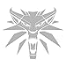 WHITE WOLF LOGO FROM WITCHER VIDEO GAMEVINYL STICKERS SYMBOL 5.5