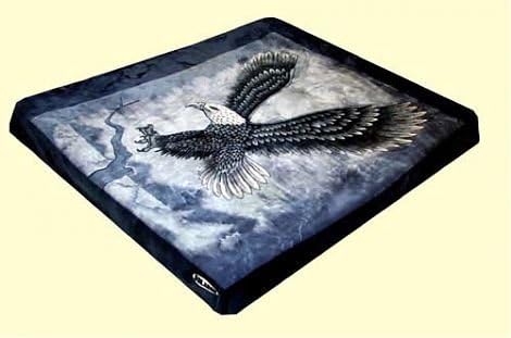 SOLARON King Two-Ply Mink Blanket (Eagle Black)
