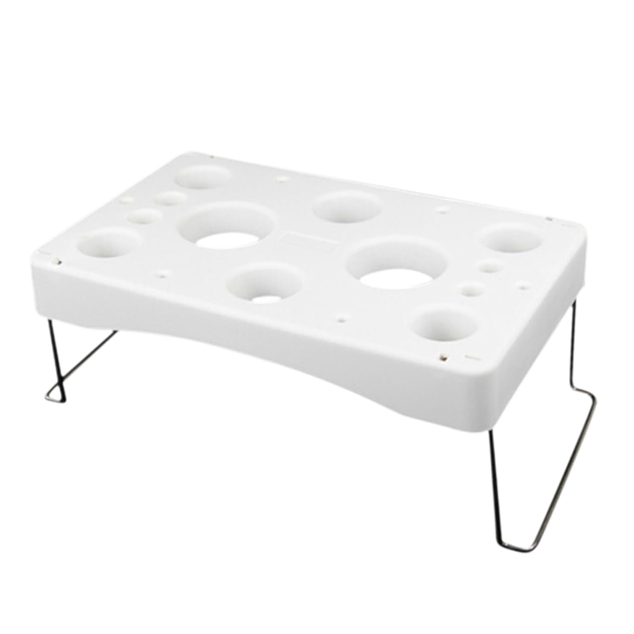 MAGICLULU Cake Decoration Work Table Piping Bag Holder Stand with Icing Nozzles Storage Rack Pastry Bags Tray Organizer for Various Size Bags