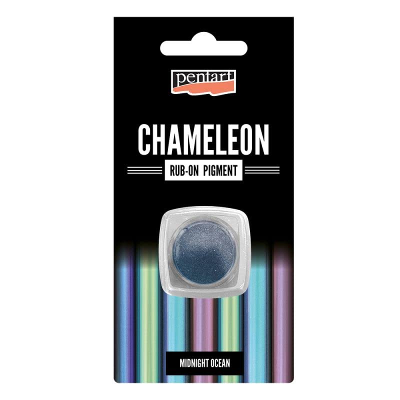 Pentart Rub-on Pigment Chameleon Effect 0,5 g Midnight Ocean, Black, one