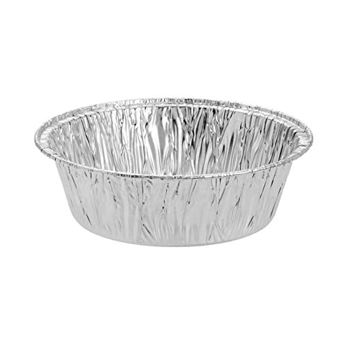 Juvale 100 Pack Mini Individual Pot Pie Pans, Round Disposable Aluminum