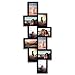 HELLO LAURA - 8 Opening Picture Frames Collage Wall Decor Photo Frame Collage for Wall Black Gallery Wall Frame Collage Set Fall Shape for Home Living Room Office - Black