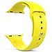 MoKo Apple Watch Band Series 1 Series 2, Soft Silicone Fitness Replacement Sports Band for 42mm Apple Watch All Models, YELLOW (Not fit 38mm Versions)