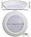 Hamilton Hills Thin Round 5.5 inch White Disc LED Ceiling Light Fixture | 3000K Bright White Thinnest Dimmable Flush Mount Ceiling Light | Overhead Direct Wire Lights for Kitchen & Bedroom