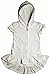 Flapdoodles Girls's Terry Hooded Swimsuit Beach Cover Up (7, White)