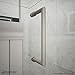 DreamLine Mirage-X 55 - 59 inch W x 58 inch H Frameless Sliding Tub Door in Brushed Nickel - Left Wall Installation