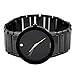 VIGOROSO Mens Fashion Casual Popular Dress Stainless Steel All Black Wrist Watch