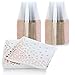 Rose Gold Party Supplies Plastic Cups and Napkins ~ 50 Luxury Clear Rimmed Plastic Cups and 50 Cocktail Napkins ~ 100 Piece Party Set