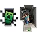 JINX Minecraft Wall Cling Decal Set (Creeper, Steve)