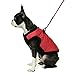 Gooby Fashion Vest Dog Jacket - Red, Large - Warm Zip Up Dog Bomber Vest with Dual D Ring Leash Water Resistant for Small to Medium Dogs