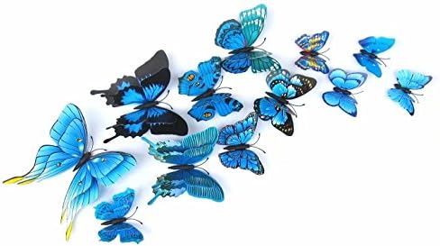 3D Butterfly 12PCS Stickers Making Stickers Wall Stickers Crafts Butterflies by UK Deals