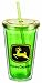 Vandor 28051 John Deere 18 oz Acrylic Travel Cup with Lid and Straw, Mulitcolor