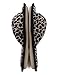 HomeIdeas Women's Open Toe Bow Heeled House Slippers, Indoor Outdoor Shoes ,Leopard Print,Medium / 7-8 B(M) US