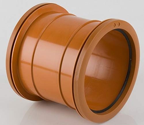 Brett Martin Underground Soil B5001/S 110mm Double Socket PVC (BS) Slip Coupler