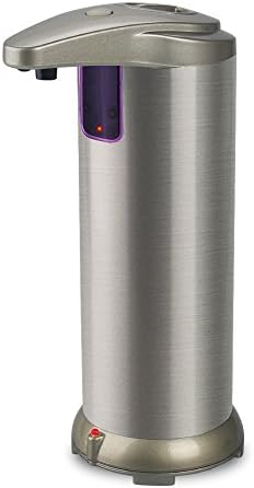 Wosweet Automatic Touchless Soap Dispenser - Stainless Steel Fingerprint Resistant Hand Soap Dispenser with 3 Modes for Kitchen &amp; Bathroom (280ml)