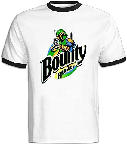 Star Wars Classic The Bounty Hunter Color Blocking Short Tshirts Male Funny