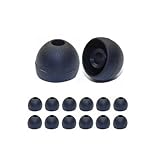12 pair Black, Size Extra Large, Replacement Earphone tips / earbuds plus bonus set of backup earphones! (model/colors vary).