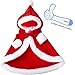 ANIAC Pet Christmas Costume Poncho Cape with Hat Santa Claus Cloak for Cats and Small Dogs Red Christmas Dog Costume Holiday Cat Outfit (Small)…