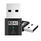 Amotus WiFi Adapter AC600 Dual Band Wireless 802.11ac Nano Wifi Receiver USB Network Dongle for Windows XP/ Vista/ 7/ 8/ 8.1/ 10(32/64bits)/ Linux/ MAC OS