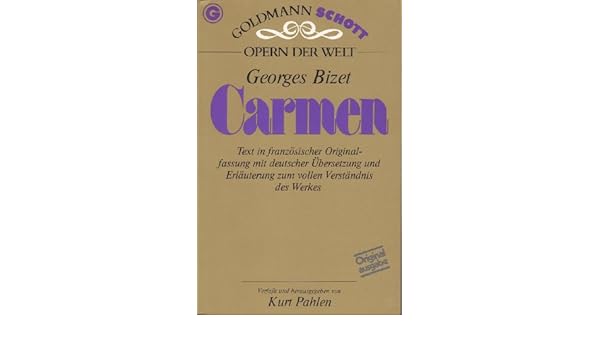 Carmen In Der Originalsprache Französisch Mit Deutscher - 