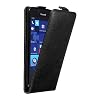 cadorabo Coque pour Nokia Lumia 950 en Noir Nuit – Housse Protection en Style Flip avec Fermoire Magnétique – Etui Poche…