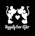 Happily Ever After Mickey and Minnie Mouse Disney Decal Vinyl Sticker|Cars Trucks Vans Walls Laptop| White |5.5 x 5.5 in|CCI1353
