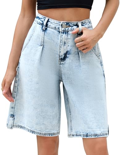Kedera Women's Baggy Denim Shorts Loose Bermuda Short Trendy High Waisted Casual Shorts Y2K Jeans Short at Amazon