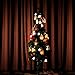 Mini Star Lantern with Flickering LED,Christmas Decorative Party Desktop Decoration Light,Battery Included Indoor Use,Tree Light Zkee(Set of 6 ,Silver)