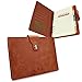 EzSos A5 Notebook, Refillable Journal, 6 PU Leather Notebook, Personal Agenda with Label, A5 Diary with Magnetic Clasp/Card Holder/Pen Loop, 106 Lined Pages, A5 / 8.4 X 6.1 Inches, Brown/Beige