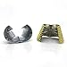 2 Pieces Hair Cuff Women Plastic Hair Clips Ponytail Hair Cuff Headwear Hair Holder Girl(Silver&Gold)
