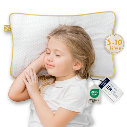 smartsleep Children's Neck Pillow Comfort Pillow - Ergonomic Memory Foam Pillow with Air Channels, Dimensionally Stable for Children