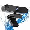 Webcam with Microphone, 【UPGRADED】 1080P HD Web Camera Built-in Dual Microphone, 360° Rotation, 5 Ft Cable USB Camera…